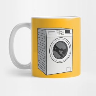 Washing machine cartoon illustration Mug